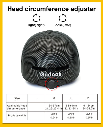 GUDOOK Baseball Cap Style Bicycle Helmet - Adjustable Adult Mountain & Road Bike Helmet with Peak