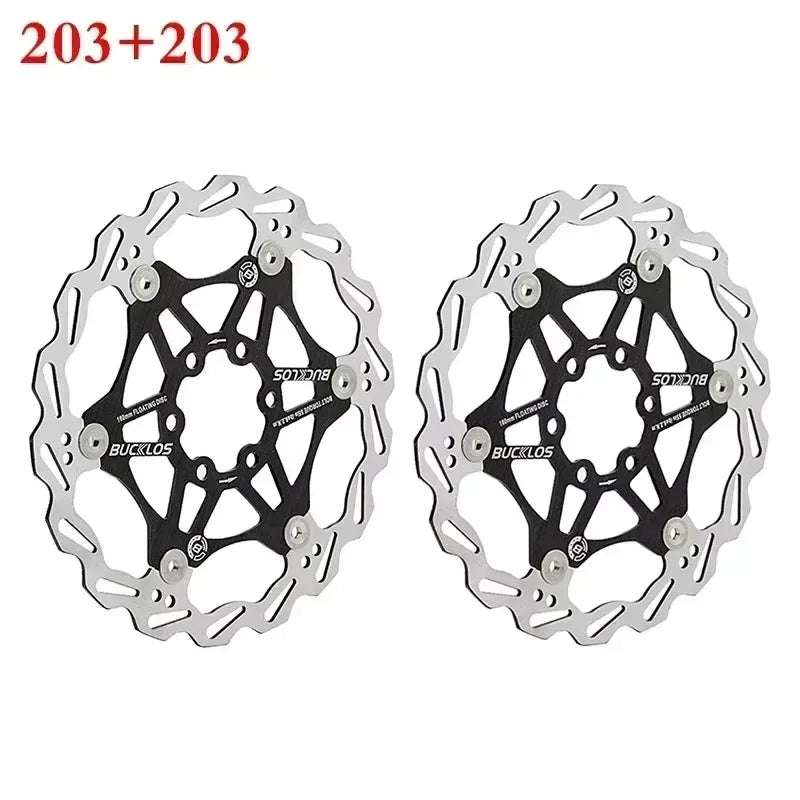 Floating Disc Brake Rotor - 160mm/180mm/203mm MTB & Road Bike - Ultralight Heat Dissipation Design
