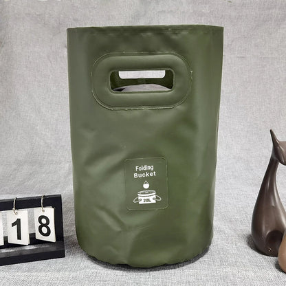 Collapsible Outdoor Water Bucket - Portable Folding Basin for Camping, Picnic & Fishing
