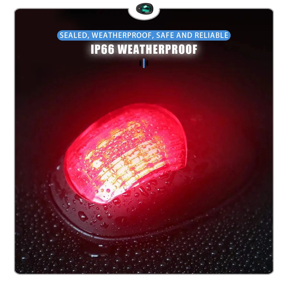 LED Navigation Light 10-30V Waterproof Side Marker - Red/Green Starboard Port Indicator for Marine Boat Yacht Truck Trailer