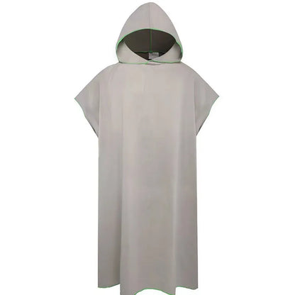 Quick Dry Microfiber Hooded Changing Robe - Beach Towel Poncho for Swimming, Travel & Sauna (Men & Women)