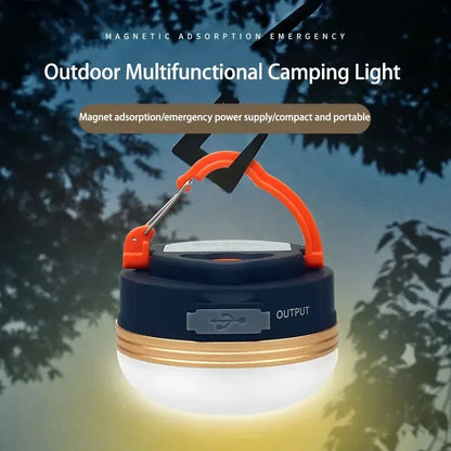 Portable 10W COB+LED Outdoor Lantern - 1800mAh USB Rechargeable Camping Light for Hiking, Fishing & Night Adventures