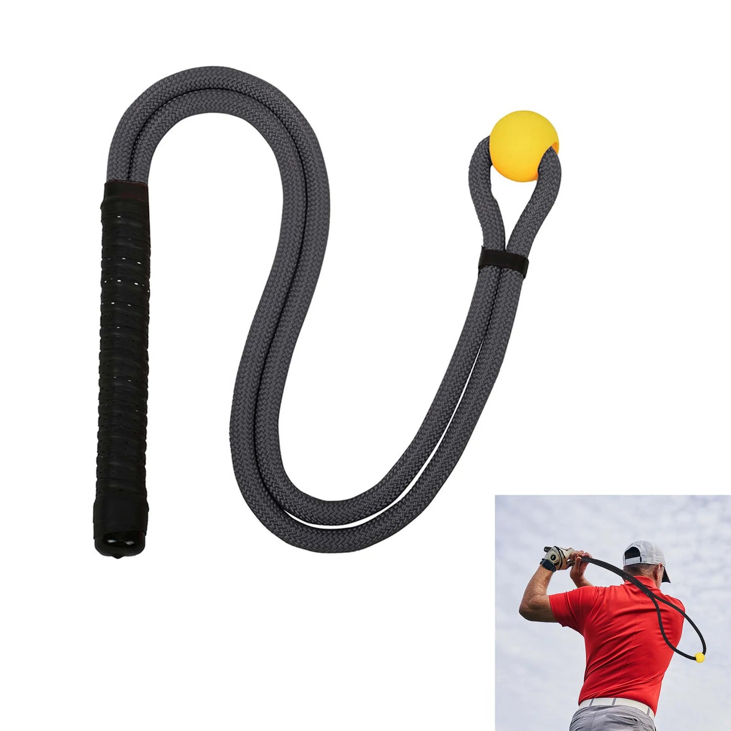 Golf Swing Trainer Rope - Beginner-Friendly Grip and Posture Correction Training Aid