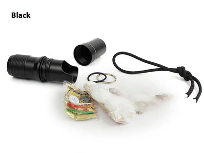 Waterproof Survival Storage Capsule - 3-in-1 Emergency Container for Pills/Matches/Gear with Sealed Design for Outdoor Adventures