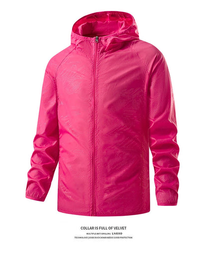 Unisex Waterproof Hiking Jacket - Sun Protection Windbreaker for Outdoor Camping & Climbing