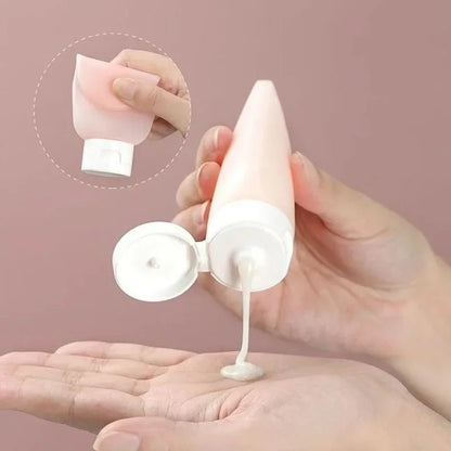 Travel Squeeze Bottles Set - 4 Pack 60ml Refillable Soft Lotion Containers for Shampoo & Toiletries
