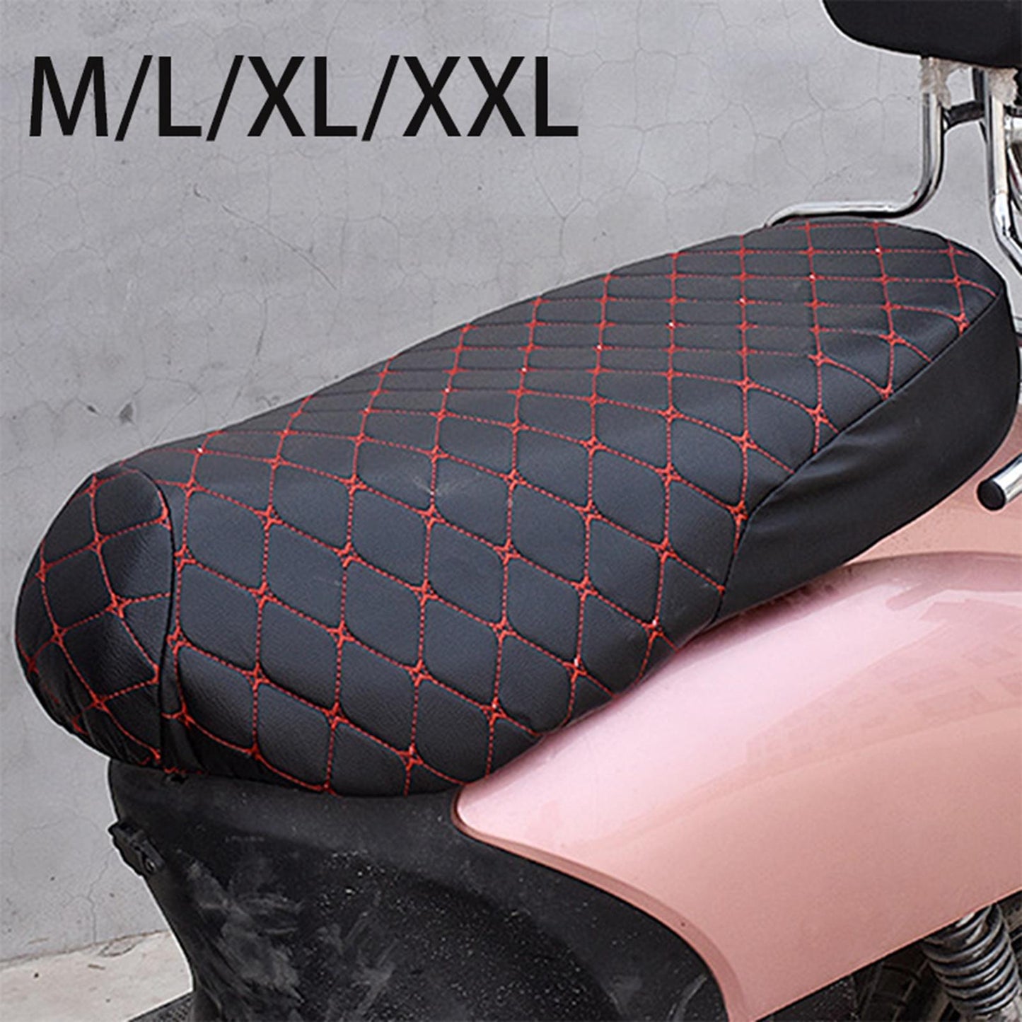 Breathable 3D Mesh Motorcycle Seat Cover - Waterproof Anti-Skid PU Leather Cushion Protector for Scooters