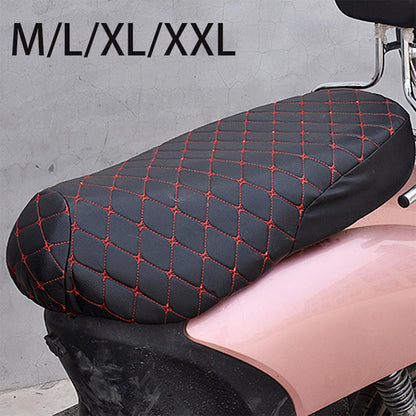 Breathable 3D Mesh Motorcycle Seat Cover - Waterproof Anti-Skid PU Leather Cushion Protector for Scooters