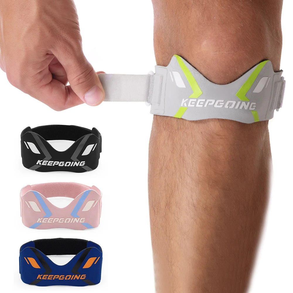 Patella Knee Strap Band - Knee Pain Support & Stabilizer Brace with Ergonomic Tendon Pad