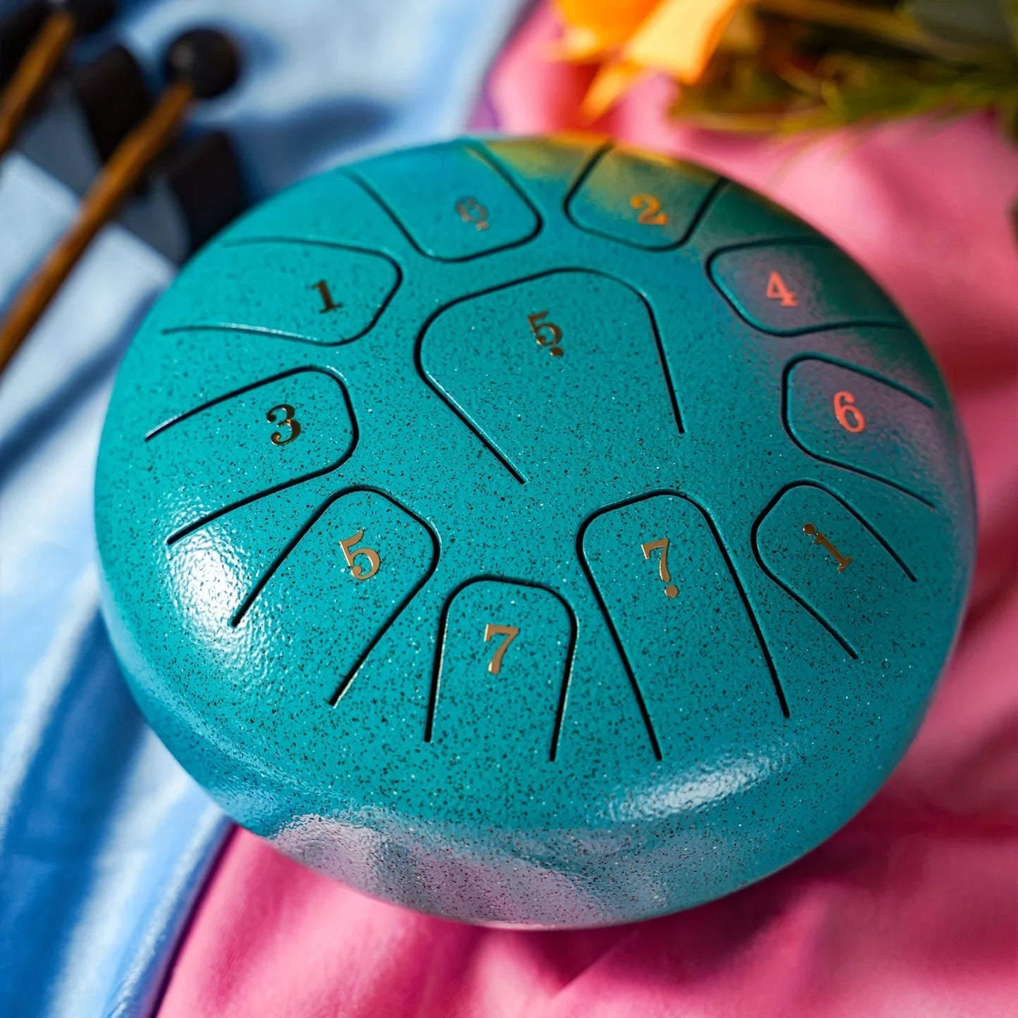 11-Note Steel Tongue Drum - 6 Inch Professional Sound Healing Instrument with Tuning Kit for Yoga, Meditation & Anxiety Relief
