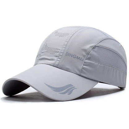 Quick-Dry Mesh Baseball Cap - Sports Running & Golf Hat - Breathable Snapback for Men & Women