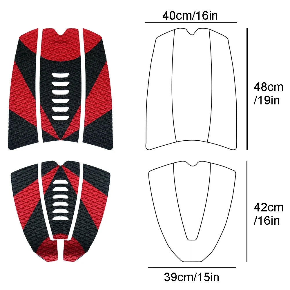 Premium EVA Surfboard Traction Pads - 6 Piece Set