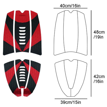 Premium EVA Surfboard Traction Pads - 6 Piece Set