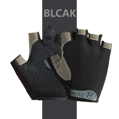 Premium Fingerless Gym Gloves - Breathable Anti-Slip Training Gloves for Men & Women - Weightlifting, Bodybuilding, Cycling & Sports