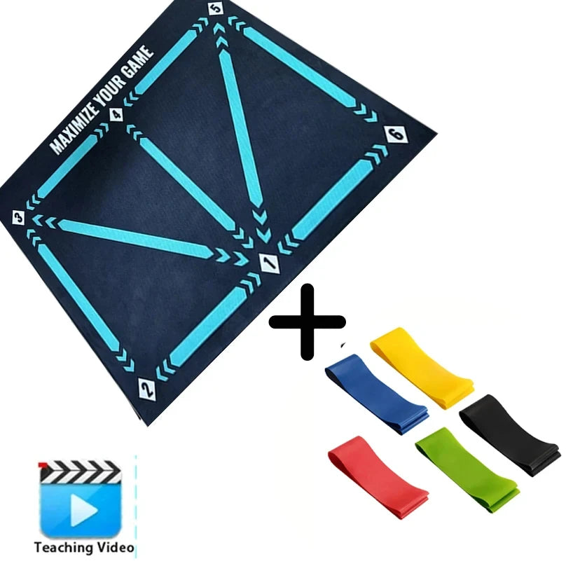 90cm Football Training Mat - Durable Non-Slip Foldable Soccer Dribble Training Equipment for Kids & Adults
