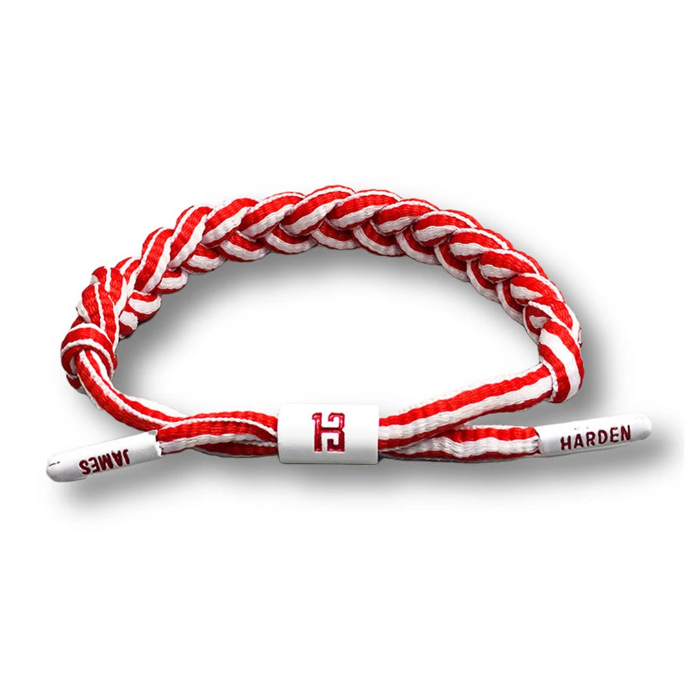 Basketball Star Braided Bracelet Sport Wristband Basketball Rope Pull Type Bracelet Gift for Men Boy Friend Fans