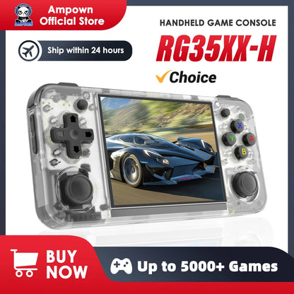 RG35XX H Retro Handheld Game Console - 3.5" IPS Screen - HDMI Output - Linux System - Video Game Simulator