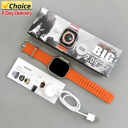 49mm Ultra Smart Watch - 2.09" AMOLED Screen, Bluetooth Call, Heart Rate Monitor, Fitness Tracker & Health Monitoring (Men & Women)