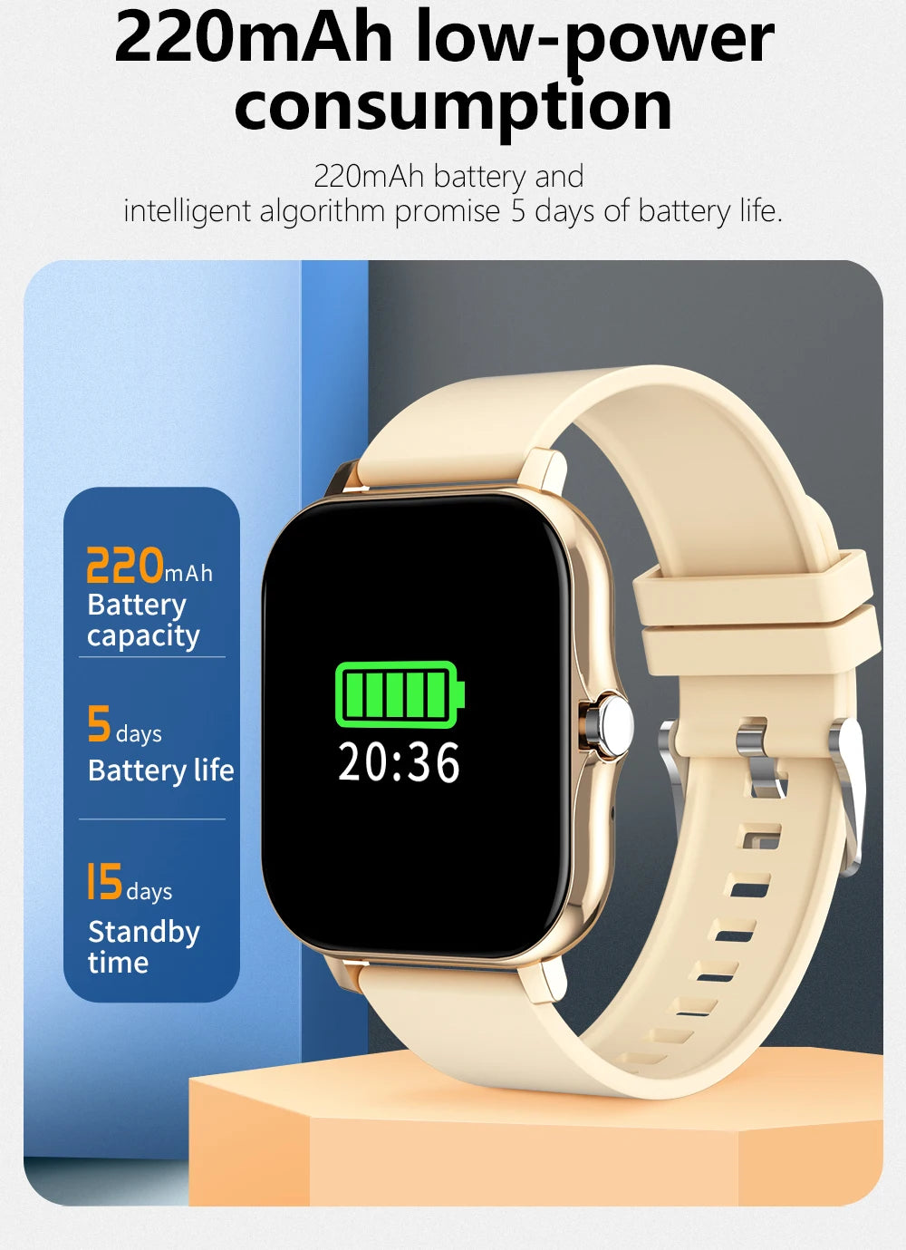 Sport Smart Watch - 1.83" Fitness Tracker with Bluetooth Call, Heart Rate Monitor, GPS & Health Tracking (Men & Women)
