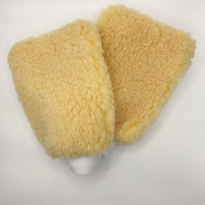 Fleece Grooming Mitt for Horses - Tick Applicator Glove for Bathing & Cleaning, Multifunctional for Cats, Dogs & Bunnies, 1pc