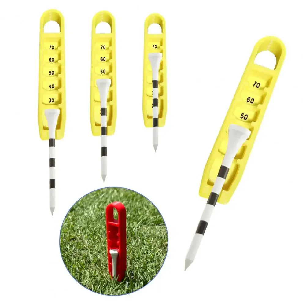 Adjustable Golf Tee Height Regulator - Portable Tee Stand with 20-70mm Precision Positioning - Essential Golf Training Tool