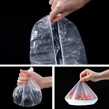 Elastic Food Storage Covers - Reusable Stretch Lids for Bowls & Plates, Durable Kitchen Food Saver Wraps