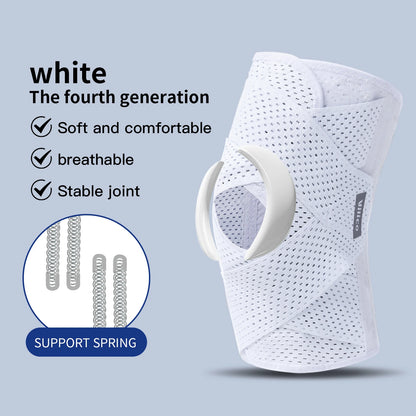 Pressurized Elastic Knee Support - Nylon Compression Knee Brace for Arthritis, Joint Protection & Sports (Men & Women)