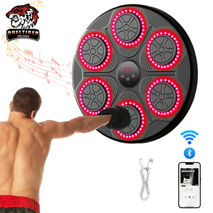 Smart Bluetooth Music Boxing Trainer - Wall-Mounted Electronic Punching Target for Home & Gym
