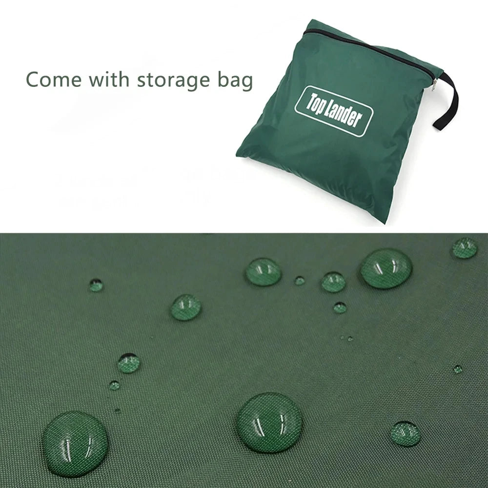 Waterproof Camping Tarp - 3500mm PU Coated 190T Polyester Sun Shelter with UV Protection - Multiple Sizes Available