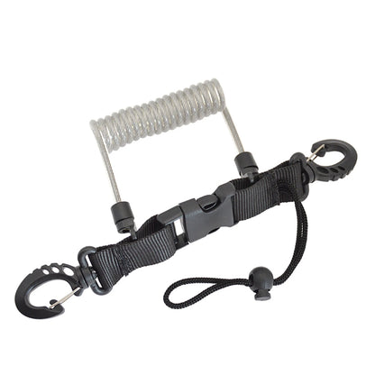 Anti-Loss Spiral Coil Safety Leash for Camera & Flashlight - Diving Snorkeling Surfing Kayaking Equipment