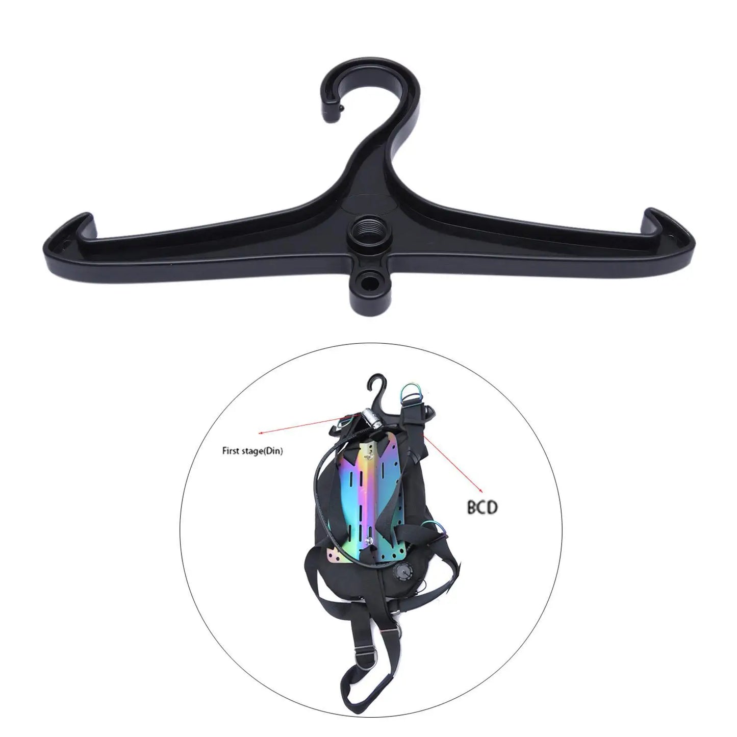 Folding Wetsuit Hanger - Scuba Diving Dry Suit Holder for Draining and Drying
