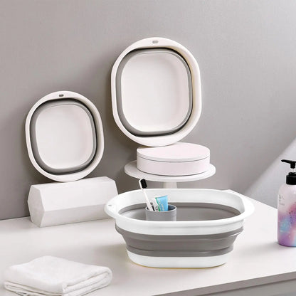 Space-Saving Collapsible Storage Baskets - 3 Pack Multi-Purpose Wash Tubs for Laundry, Camping, Fruits & Home Organization