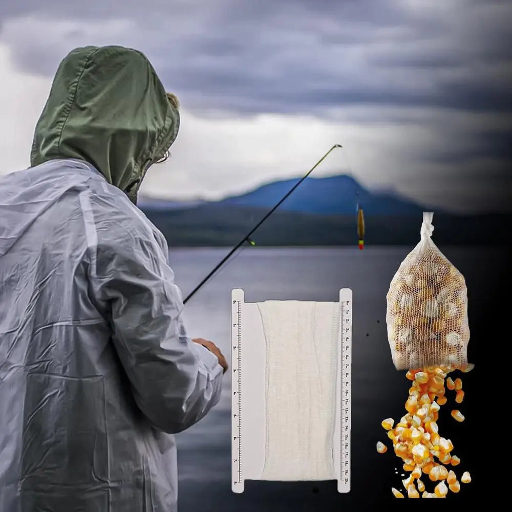 PVA Mesh Refill Bags - Water Soluble Carp Fishing Bait Wrap for Coarse Fishing Rigs