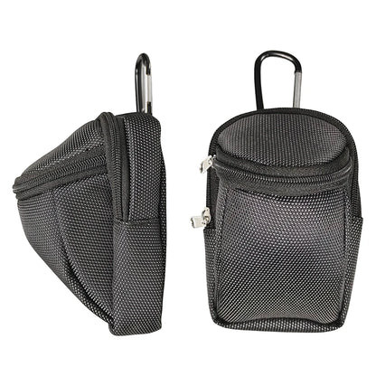 Portable Mini Golf Ball Waist Bag - Nylon Park Golf Ball Holder with Hook for Outdoor Sports