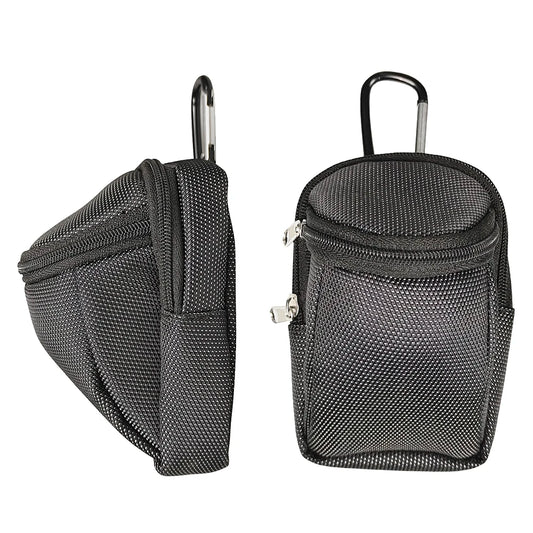 Portable Mini Golf Ball Waist Bag - Nylon Park Golf Ball Holder with Hook for Outdoor Sports