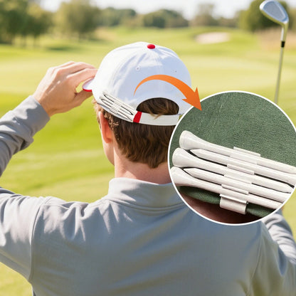 Golf Hat Clip Organizer - Convenient Brimmed Hat Holder with Quick Access Storage for Golf Cart Seats