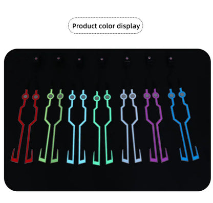 LED Motorcycle Helmet Warning Light Strip - Waterproof EL Cold Light Sticker with 4 Flashing Modes for Night Riding