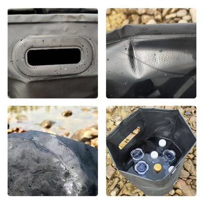 Collapsible Outdoor Water Bucket - Portable Folding Basin for Camping, Picnic & Fishing