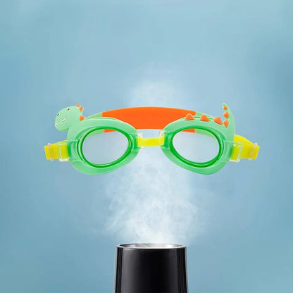 Kids Waterproof Swimming Goggles - Colorful Cartoon Pony Design with Anti-Fog & Adjustable Strap