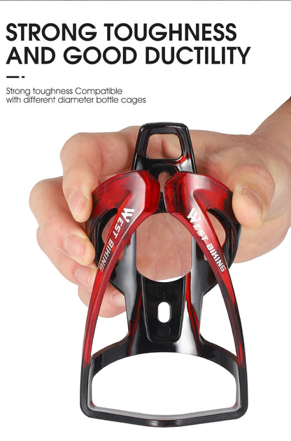 Ultralight Bicycle Water Bottle Cage - Colorful Gradient PC Plastic Holder for MTB & Road Bike - Universal Fit Bottle Bracket