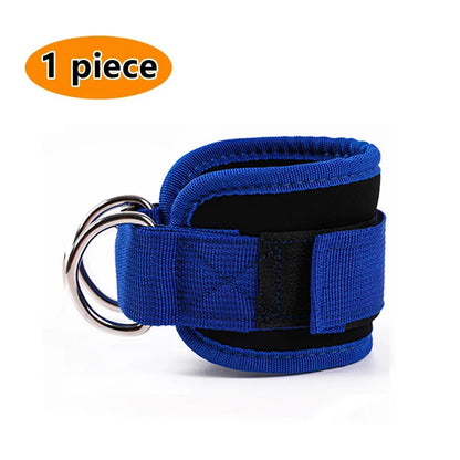 Professional Cable Ankle Straps - Double D-Ring Ankle Cuffs for Gym Workouts