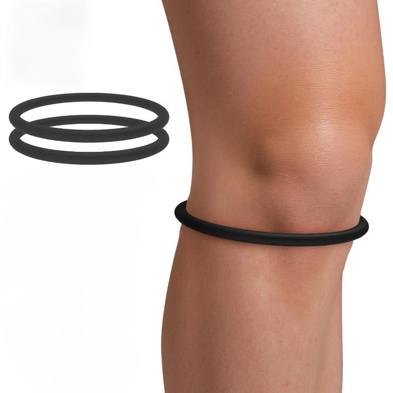 Silicone Patellar Tendon Support Straps - High-Elasticity Knee Pain Relief Bands (2 Pieces)