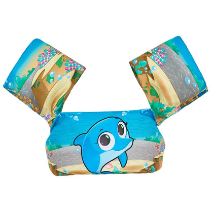 Adjustable Baby Swimming Life Jacket - Cartoon Foam Arm Sleeves with Safety Float Ring for Pool Training