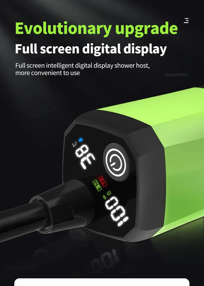 Portable Camping Shower Pump Kit – 6000mAh Outdoor RV Shower with Intelligent Digital Display | Adjustable Camp Shower System
