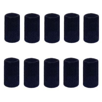 Athletic Finger Support Sleeves - 10 Pack Compression Guards for Basketball, Volleyball, Gym & Sports