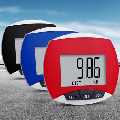 LCD Clip-On Pedometer - Accurate Step Counter with Distance & Calorie Tracking