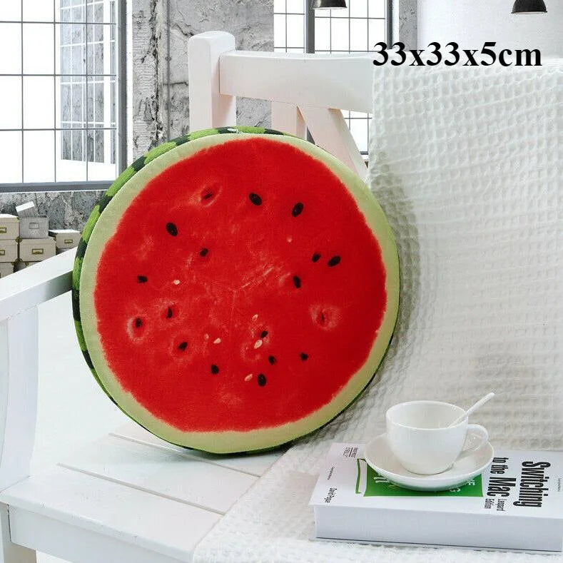 Japanese-style Circular Memory Foam Cushion, Tatami Knitted Cotton Chair Cushion, Office Chair Round Pillow