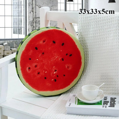 Japanese-style Circular Memory Foam Cushion, Tatami Knitted Cotton Chair Cushion, Office Chair Round Pillow