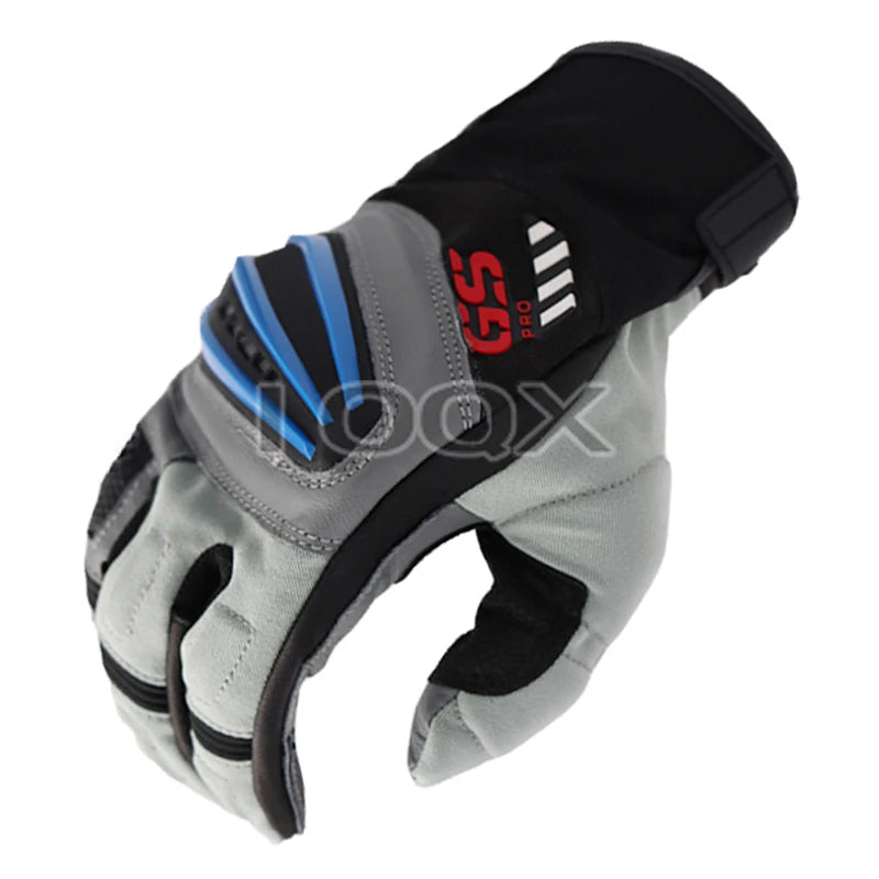 BMW Rally GS Motorcycle Racing Gloves - Touch Screen Off-Road Motocross Gloves