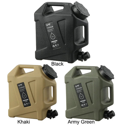 Portable 12L Outdoor Water Tank - Large Capacity Camping Container with Detachable Faucet for Picnic & Travel